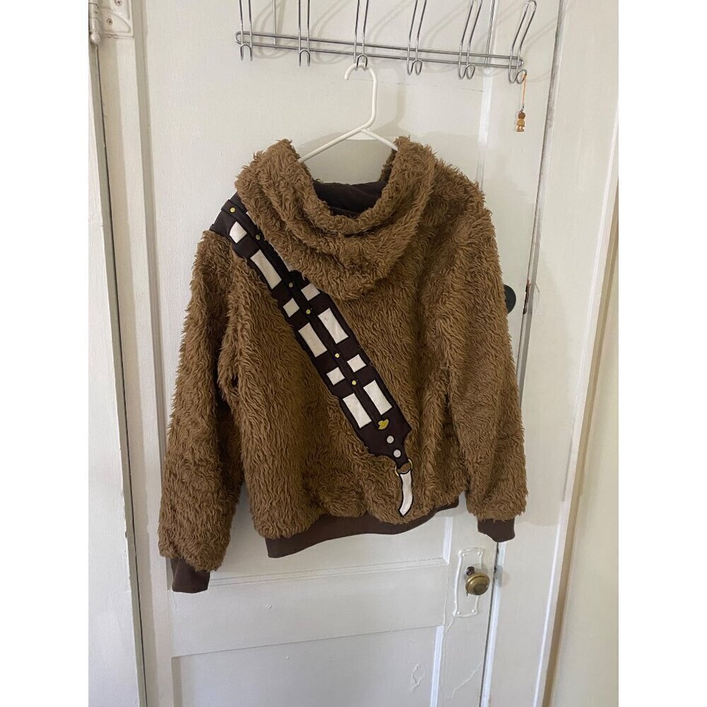 Star Wars Adults Cosplay Faux Fur Chewbacca Furry Hoodie - Small - Picture 5 of 13